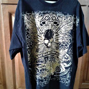 Black and gold T-shirt